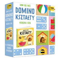 Baw się i ucz Domino Kształty Gra i książka
