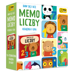 Baw się i ucz Memo Liczby Gra i książka