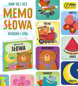Baw się i ucz Memo Słowa Gra i książka