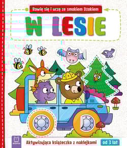 Bawię się i uczę ze smokiem Dżokiem W lesie Aktywizująca książeczka z naklejkami od 3 lat - Katarzyna Łanocha