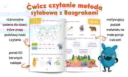 Galeria - zdjęcie nr. 2 - Bazgraki czytają trudne wyrazy. Czytanie sylabowe. Ćwiczenia. Kapitan Nauka. Bazgraki