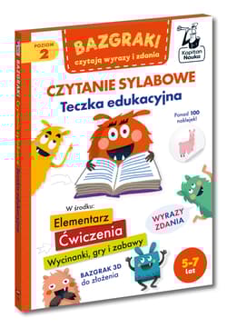 Bazgraki czytają wyrazy i zdania. Czytanie sylabowe. Teczka edukacyjna. Kapitan Nauka. Bazgraki - Zuzanna Osuchowska