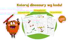 Galeria - zdjęcie nr. 3 - Bazgraki i dinozaury. Kolorowanie według kodu. Kapitan Nauka. Bazgraki