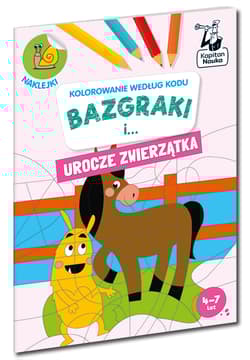 Bazgraki i urocze zwierzątka. Kolorowanie według kodu. Kapitan Nauka. Bazgraki