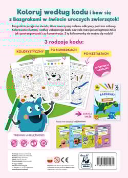Galeria - zdjęcie nr. 2 - Bazgraki i urocze zwierzątka. Kolorowanie według kodu. Kapitan Nauka. Bazgraki