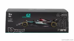 Bburago Model 1:24 BOLID F1 Mercedes AMG W15 2024 George Russell 18-28063