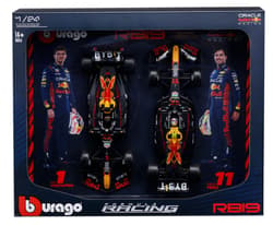 Bburago Model 1:24 Red Bull RB19 Verstappen Perez zestaw bolidów F1 18-28061