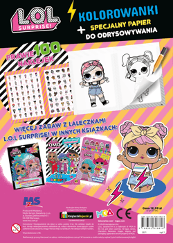 Galeria - zdjęcie nr. 3 - Będzie zabawa, złotko! L.O.L. Surprise! Odrysuj koloruj