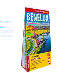 Benelux Belgium Netherlands Luxemburg road map 1:500 000 laminat 2025 - Opracowanie Zbiorowe
