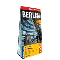 Berlin city street map 1:15 000 laminat 2024 - Opracowanie Zbiorowe