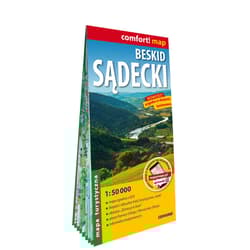 Beskid Sądecki mapa turystyczna 1:50 000 laminat 2024 - Opracowanie Zbiorowe