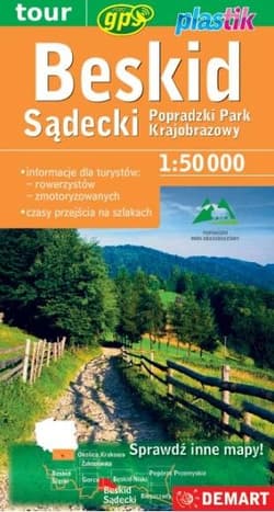 Beskid Sądecki - mapa turystyczna - Praca zbiorowa