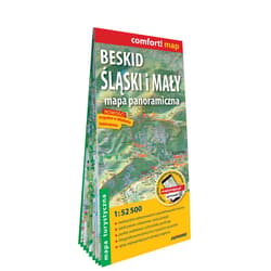 Beskid Śląski i Mały mapa panoramiczna i turystyczna 1:52 500 laminat 2022 - Opracowanie Zbiorowe