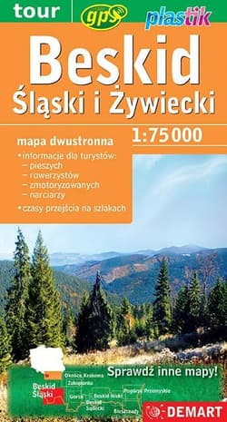 Beskid Śląski i Żywiecki - mapa turystyczna Demart - Opracowanie Zbiorowe