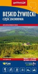 Beskid Żywiecki, cz. zach. Mapa turyst. 1:25 000 - Praca zbiorowa