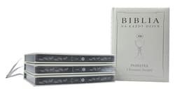 Biblia na każdy dzień Pamiątka I Komunii Świętej Oprawa skóropodobna srebrna - Praca zbiorowa