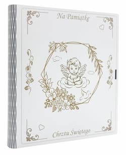Biblia Pamiątka Chrztu św. (złota+pudełko Aniołek) - Lizzie Ribbons, Paola Bertolini Grudina
