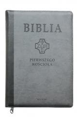 Biblia pierwszego Kościoła szara z paginatorami - Praca zbiorowa