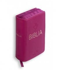 Biblia Tabor flex z zamkiem - malinowa - Praca zbiorowa