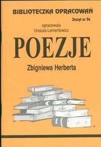 Biblioteczka opracowań nr 054 Poezje Herberta - Urszula  Lementowicz
