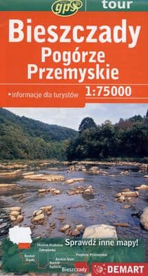 Bieszczady podgórze przemyskie mapa turystyczna 1:75 000 - Opracowanie Zbiorowe