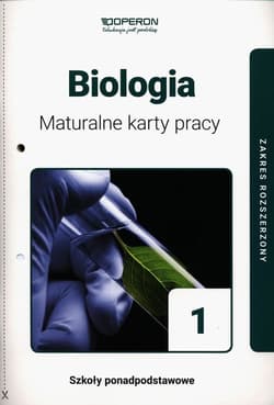 Biologia 1 Maturalne karty pracy Zakres rozszerzony Szkoła ponadpodstawowa - Dawid Kaczmarek