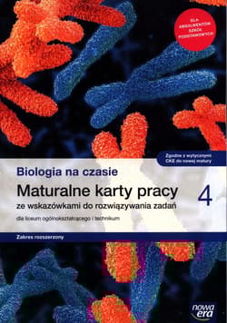 Biologia na czasie 4 Maturalne karty pracy Zakres rozszerzony Szkoła ponadpodstawowa - Krotke Agnieszka