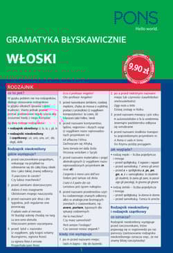 Błyskawicznie gramatyka włoska PONS - Opracowanie Zbiorowe