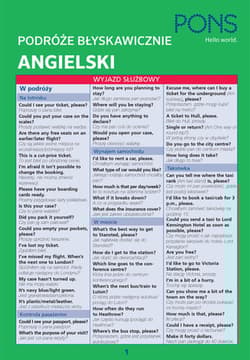 Błyskawicznie podróże angielski PONS - Opracowanie Zbiorowe