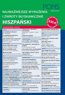 Błyskawicznie zwroty i wyrażenia hiszpańskie PONS - Opracowanie Zbiorowe