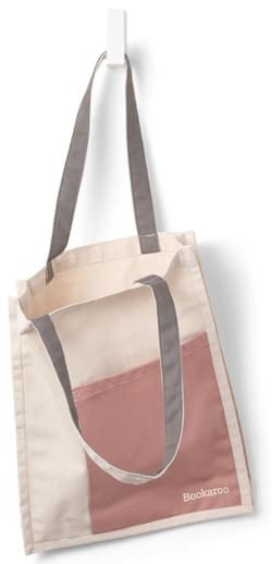 Bookaroo Torba bawełniana Blush&Charcoal