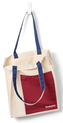 Bookaroo Torba bawełniana Dark Red&Navy