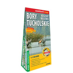 Bory Tucholskie Kaszuby Kociewie mapa turystyczna 1:150 000 laminat 2023 - Opracowanie Zbiorowe