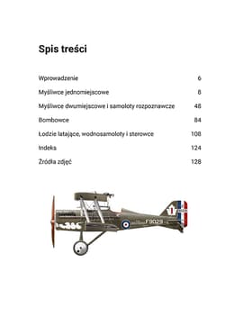 Galeria - zdjęcie nr. 4 - Brytyjskie samoloty I wojny światowej Myśliwce • Bombowce • Samoloty rozpoznawcze