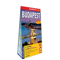 Budapest city street map 1:13 000 laminat 2019 - Opracowanie Zbiorowe