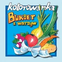Bukiet z warzyw - kolorowanka - Anna Rolińska