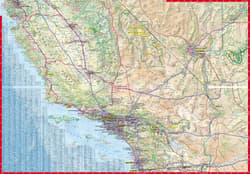 Galeria - zdjęcie nr. 2 - California road and tourist map 1:1 250 000 (ANG) laminat 2025