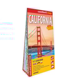 California road and tourist map 1:1 250 000 (ANG) laminat 2025 - Opracowanie Zbiorowe