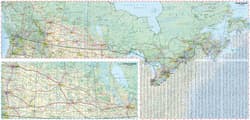 Galeria - zdjęcie nr. 2 - Canada laminowana mapa samochodowo-turystyczna 1:2 500 000 1:5 500 000 1:10 000 000