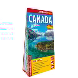 Canada road and tourist map 1:10 000 000 ANG  laminat 2025 - Opracowanie Zbiorowe