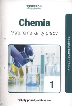 Chemia 1  Maturalne karty pracy Zakres rozszerzony Szkoła ponadpodstawowa - Malecha Piotr