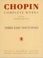 Chopin. Trzy łatwe nokturny na fortepian PWM - Fryderyk Chopin