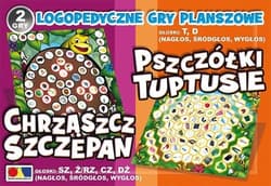 Chrząszcz Szczepan Pszczółki Tuptusie Logopedyczne gry planszowe