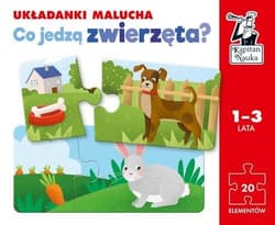 Co jedzą zwierzęta? Układanki malucha. Kapitan Nauka