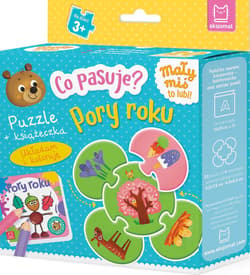 Co pasuje? Pory roku Puzzle + książeczka - Anna Podgórska
