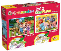 Cocomelon - Dwustronne puzle podłogowe 2x12