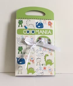 Colomania Książeczka z kredkami zielona