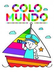 Colomundo z grubym obrysem Chłopiec w łódce - Praca zbiorowa