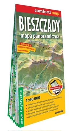 Comfort! map Bieszczady. Mapa panoramiczna - Praca zbiorowa