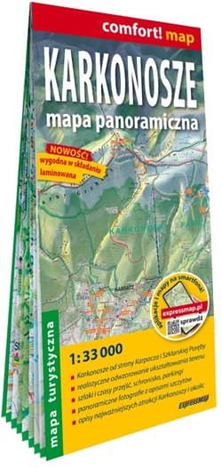Comfort map Karkonosze mapa panoramiczna 1:33 000 - Praca zbiorowa